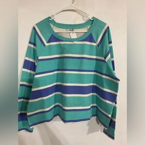 Wild fox 2X top blue stripes